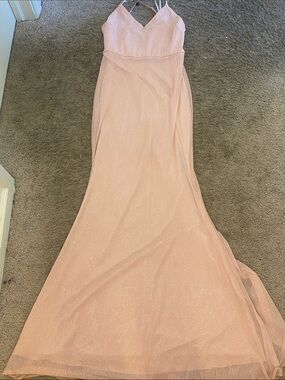 Windsor Blush Pink Glitter Tulle Dress